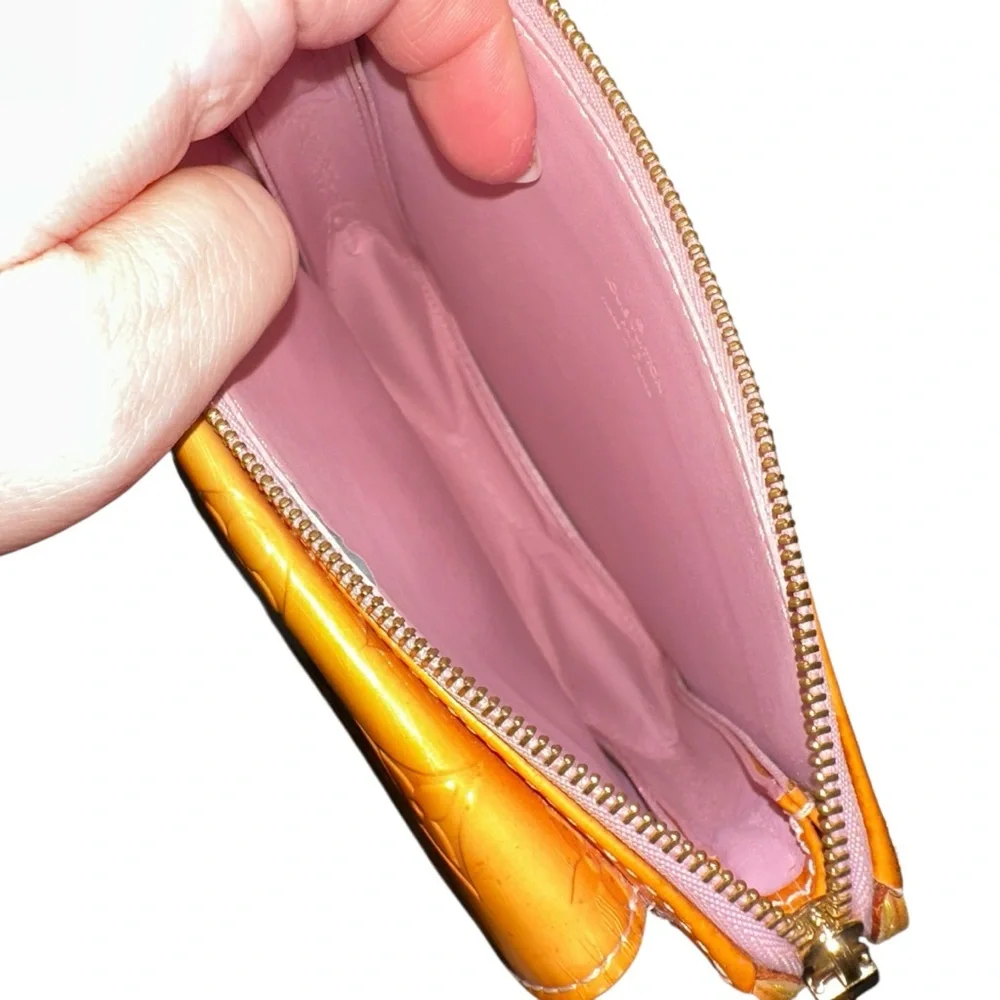 Louis Vuitton Golden Yellow Vernis Monogram & Vachetta Leather Mini Bag - Picture 9 of 16